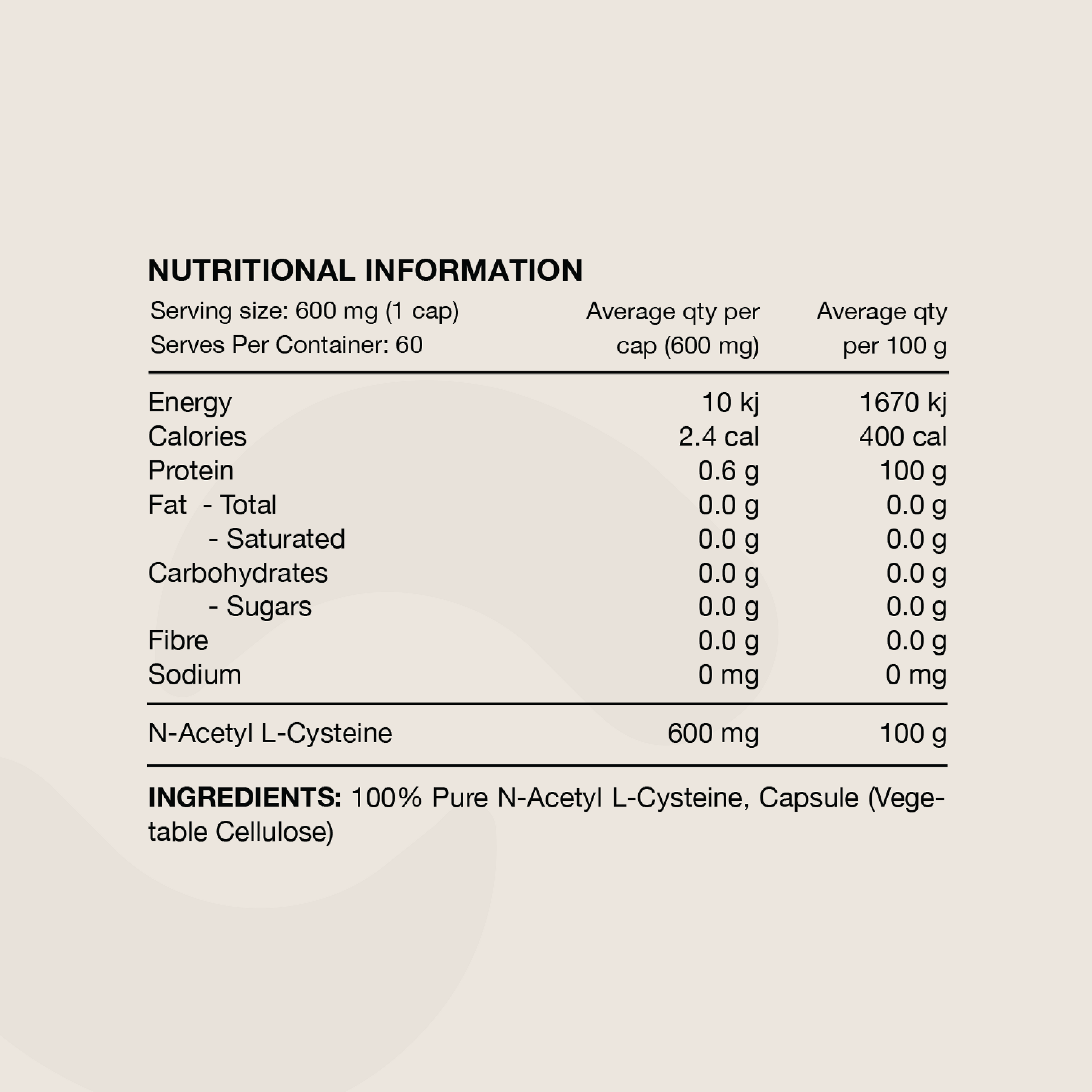 NAC [N-Acetyl L-Cysteine]